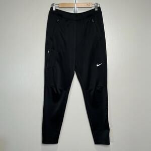 Nike Women's Essential Dri Fit Running Pants M Black Active Training Reflective‎